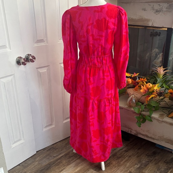 Kate Spade Vibrant Red Long Sleeve Dress - Picture 4 of 4